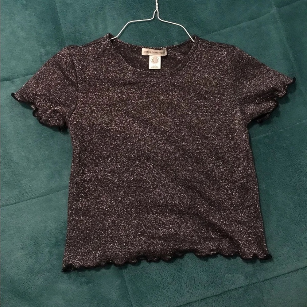 UO sparkly crop top